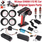 WLtoys 1/12 124008 RC Car Spare Parts Charger Shock Absorber Transmitter Battery