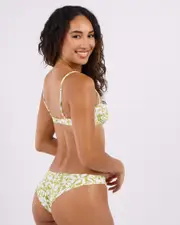 [Volcom] Volcom Women's Carefree Cheeky Bikini Bottom in Shadow Lime Size 10 10 Shadow Lime