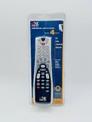 One for All URC 4021 4-Devices Universal Remote Control Black & Silver Wireless