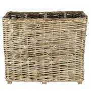 Belle Nero Rattan Storage Basket Indoor Home Decor Large 70x70cm Natural