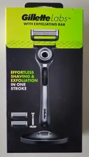 Gillette Labs With Exfoliation Bar Handle + Pack 2 Blades - BRAND NEW