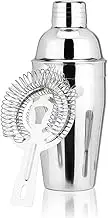 iDopick 2 Set Cocktail Shaker, 550ML Stainless Steel Martini Mixer Shaker with Built-in Strainer, Professional Drink Shaker Set, Perfect for Bartender and Home Use