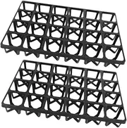 Totority 2Pcs Plastic Seedling Germination Tray Racks for Home Gardening Durable Vegetable Starter Pot Holders for Greenhouse and Balcony Use