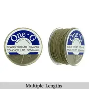 Light Khaki One-G Toho Beading Thread 50/125/250yd