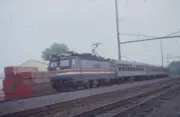 Amtrak 927 train Leaman Place Pennsylvania Train Railroad Old Photo
