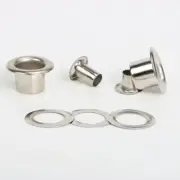 100 set Metal High Grommet Eyelets with Washer Shoes Assortment Kit, Bag ,Paper