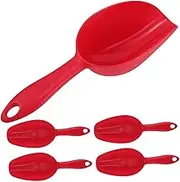 PAMINGONO 5pcs Lightweight Ice Scoop Multi Purpose Scoop for Grains Ice Cubes Flour and Snacks for Kitchen Buffet Tea Jars Coffee Beans Serving