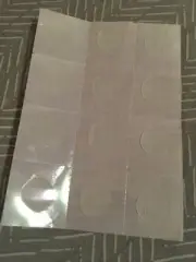 Balloon Mounting Squares 12 Clear Adhesive Tabs w/ Holes for Mounting Balloons