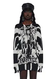 [Dolls Kill x Bratz] Pretty Posse Oversized Sweater
