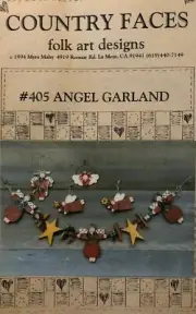 Vintage Christmas Tole Pattern Packet: Angel Garland by Myra Mahy