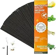 Mosquito Repellent Sticks, Deet Free Citronella Incense Sticks Plant-Based, for Outdoor Indoor Use During Patio, Camping Trips, Picnics, Backyards Activities, Long Lasting Bug Protection, 120 Pack