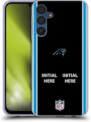 Head Case Designs Officially Licensed Custom Customised Personalised NFL Football Initial Carolina Panthers Gel Case [Military Grade Protection] Compatible with Samsung Galaxy A15