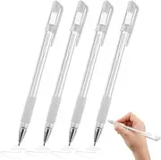 4 pcs Eyebrow Pen, Eyebrow Felt Pen White Brow Mapping Pencil White Pen Beauty Tools Supplies Multifunctional Pen Multitools Mapping Skin Pen Microblading Marking Tool Useful Pen Skin Marker Pen