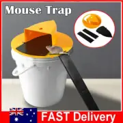 2x Mouse Trap Flip Slide Bucket Lid Mouse Rat Trap With Ladder Mousetrap Catcher