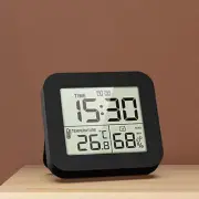 Digital Hygrometer Thermometer Large Screen LCD Display Digital Wall Clock