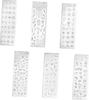 Nail Art Stamping Plates High Precision Stainless Steel Manicure Templates Beautiful Patterns
