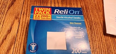 Reli On Sterile Alcohol Swabs 200 Swabs