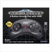 SEGA MEGA DRIVE MINI RETROBIT 6 BUTTON ARCADE PAD USB | CONTROLLER PC MAC SWITCH