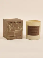 Celia Loves Large Candle in Green Moss + Vanilla Fragrance