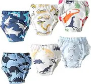 Hivia Pack of 6 Potty Training Trousers, Washable Cotton Training Pants, Children, Potty Training Pants, Suitable for Children Aged 1-6 Years, a-6pcs, 4-5 Years