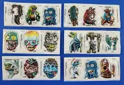 1979 Vintage Topps Monstickers Monster 18 Puffy Sticker Bundle Assorted c
