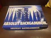 Collectible Vintage Absolut Vodka Backgammon Game Set, Complete NIB!