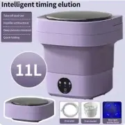 Compact Foldable Multi-function Mini Washing Machine, Purple. Great For Travel!