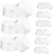 FOMIYES 24pcs Refillable Cream Containers Travel Jars Lids Transparent for Face Cream Eye and Cosmetics Storage The Go