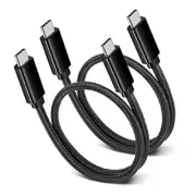 USB C to USB C Cable 1.5ft, Short 100W USBC 3.1 Gen2 Power Delivery Compatibl...