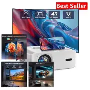4K Smart Projector with Auto Focus & WiFi 6 - Immersive Home Theater Experience
