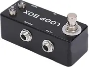 Guitar Loop Effect Metal Black Mini Pedal True Bypass Channel Selection Electric Bass