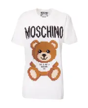 Moschino X The Sims pixel T-shirt L,M White