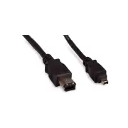 6ft Firewire Cable 6 Pin to 4 Pin 1394a 400 - Black