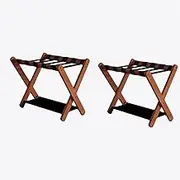 2pcs Suitcase Stand, Foldable Luggage Rack Suitcase Stool, Hotel Suitcase Storage, Suitcase Rack with Storage Shelf, for Hotel/Bedroom/Guest Room