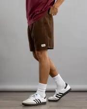 [Rhythm] Rhythm Men's Classic Cord Jam Shorts in Chocolate Brown Size 30 30 Chocolate Brown