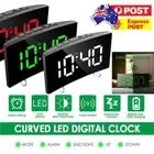 Bedside Digital Clock LED Display Desk Table Time Temperature Alarm Snooze Decor
