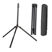 86.6 inch/2.2m Light Stand with Storage Bag, Aluminium Photography Tripod for