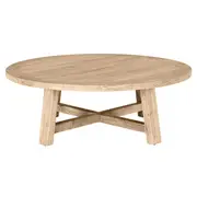 [James Lane] Shore Reclaimed Elm Round Coffee Table