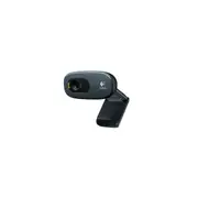 LOGITECH C270 3MP HD Webcam 720p/30fps, Widescreen Video Calling, Light Correc