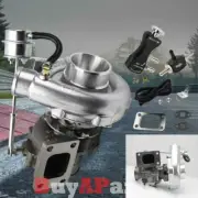 Vband T3/T4 Turbochargers w/ 8PSI Internal Wastegate + Boost Controller Black (for: Mitsubishi)