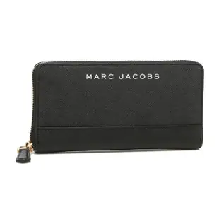 【MARC JACOBS 馬克賈伯】防刮真皮LOGO拉鍊長夾