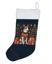 Basenji Enchanted Christmas Stocking