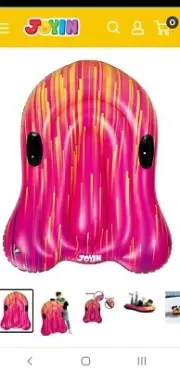 Snow Sled Inflatable 35.4" 1 Person 2 Handle Heavy Duty Joyin New 9years & Up