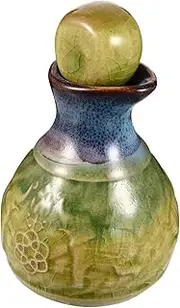 ELAYARD 1Set Multi Functional Ceramic Essential Oil Bottle with Stopper Refillable Perfume Container for Elegant Home Decor Present for Perfume Enthusiasts