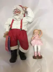 Clothique Possible Dreams Santa Figure NWT Christmas Pas De Doux 2 Pc Ballerina
