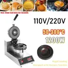 Home Hamburger UFO Panini Press Baker Single Head Waffle Maker Ice Cream Machine