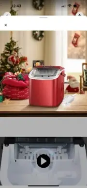 Wayfair Portable Automatic Ice-Maker Red model number HZB – 12H *NEW*