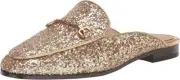 Sam Edelman Linnie Amber Gold Slip On Rounded Toe Flat Dress Fashion Mules Shoes