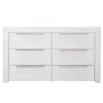 [James Lane] Hobart Dresser White - 6 Drawer