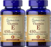 Puritans Pride Vitamin E Supports Immune Function, 450 mg,100 count (Pack of 2)
